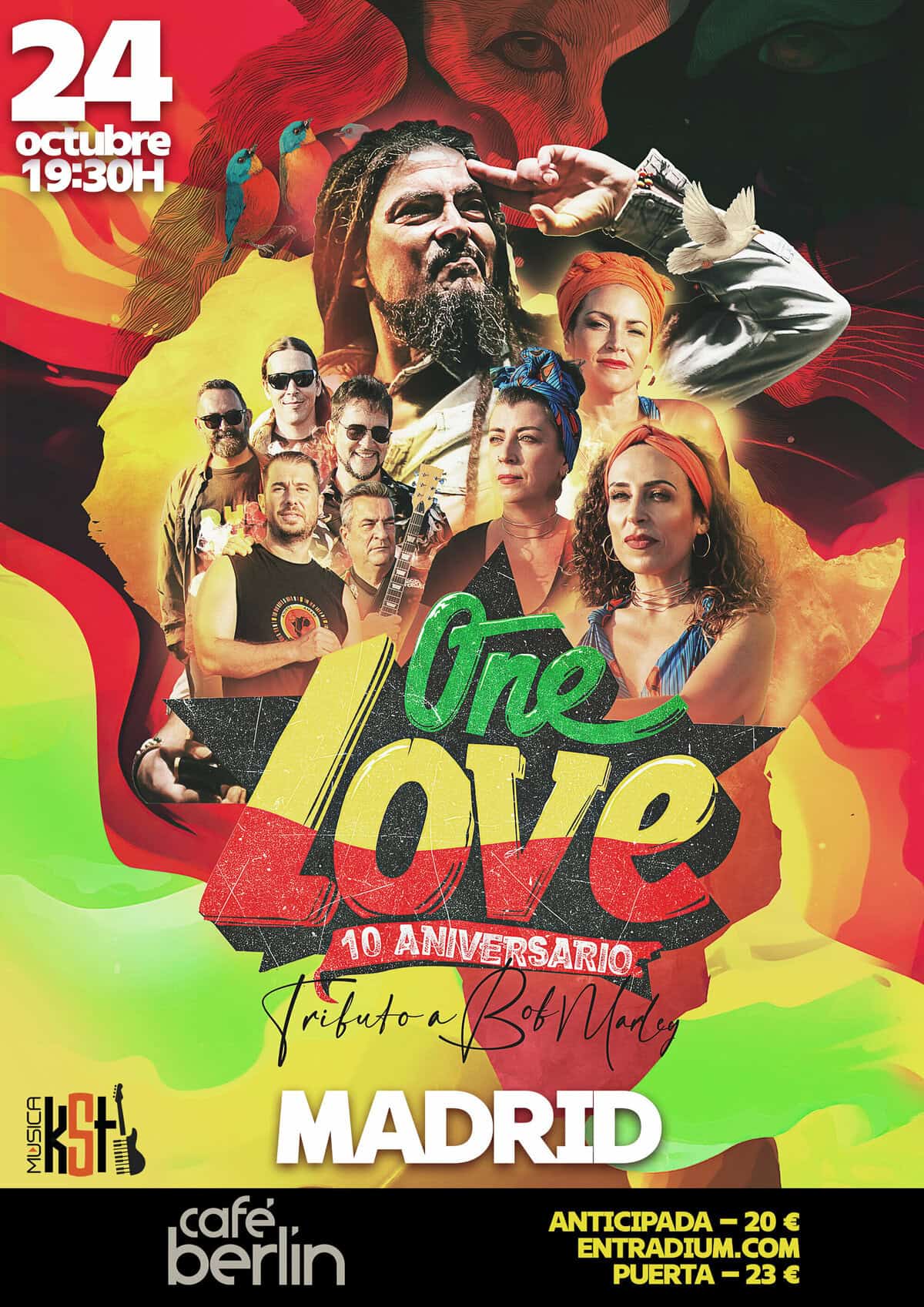 ONE LOVE - Tributo Bob Marley en MADRID