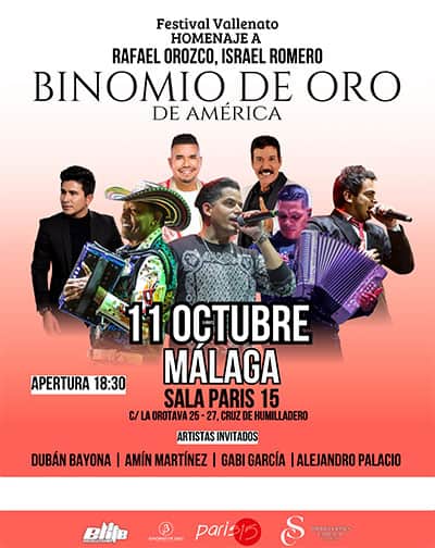Festival Vallenato - Binomio de Oro de América en Málaga