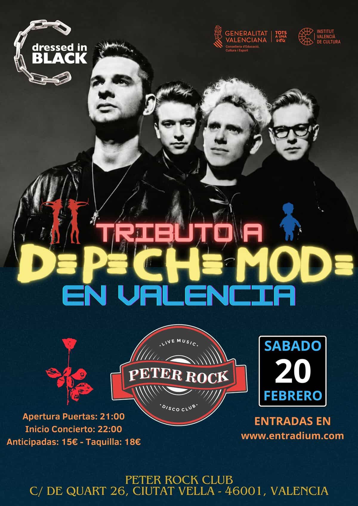 Dressed In Black en Valencia TRIBUTO A DEPECHE MODE EN VALENCIA - PETER ROCK