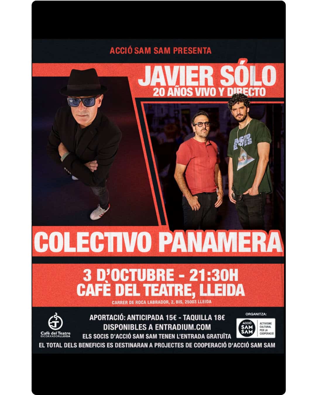 JAVIER SÓLO y COLECTIVO PANAMERA en Lleida