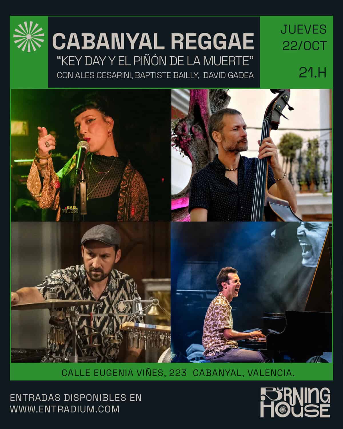 Cabanyal Reggae en Valencia Key Day y el Piñón de la Muerte