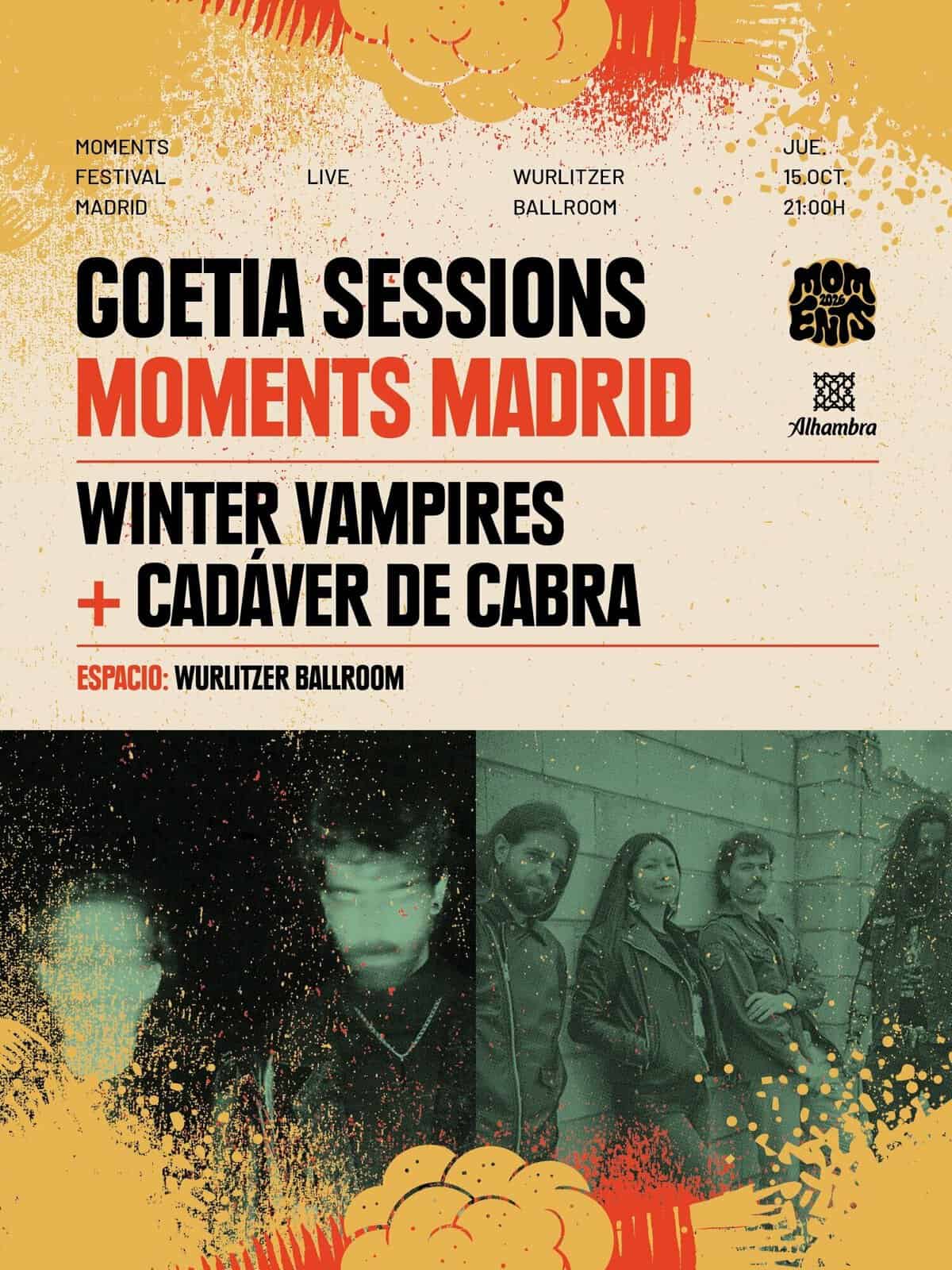 Cadaver de Cabra + Winter Vampires en Madrid - Jueves 15 de octubre, Goetia Sessions x Moments en Madrid