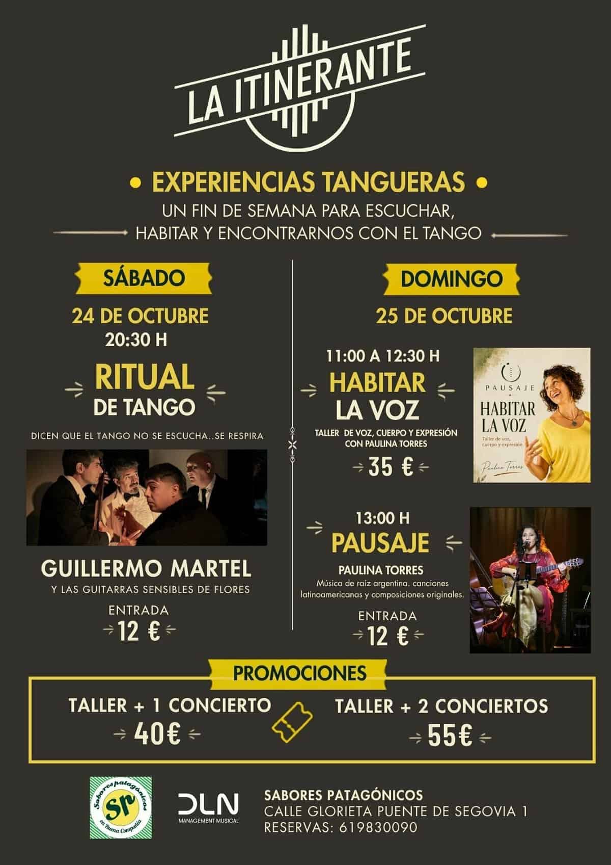 La Itinerante, experiencias tangueras en Madrid