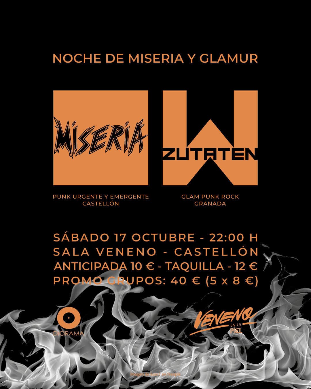 MISERIA + ZUTATEN en Castellón en Castellón