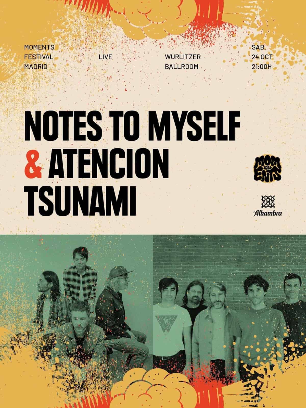Notes to Myself + Atención Tsunami (Moments Festival) en Madrid