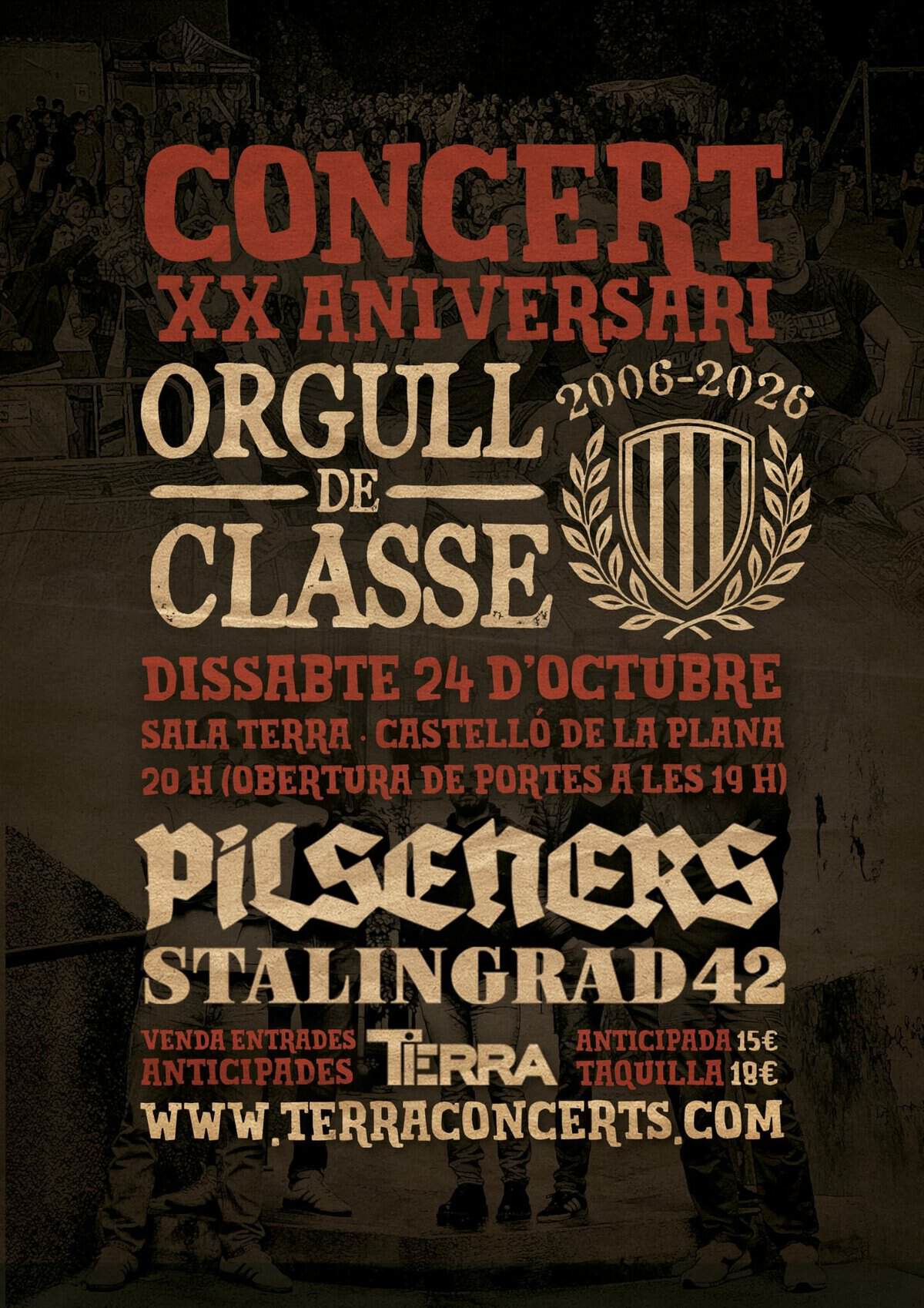 Orgull de classe + Pilseners + Stalingrad 42 en el Terra Castelló en Castellón