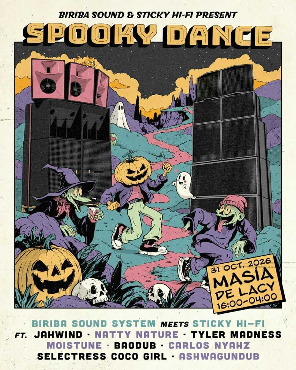 SPOOKY DANCE: BIRIBA SOUND MEETS STICKY HI-FI en Museros (Valencia)