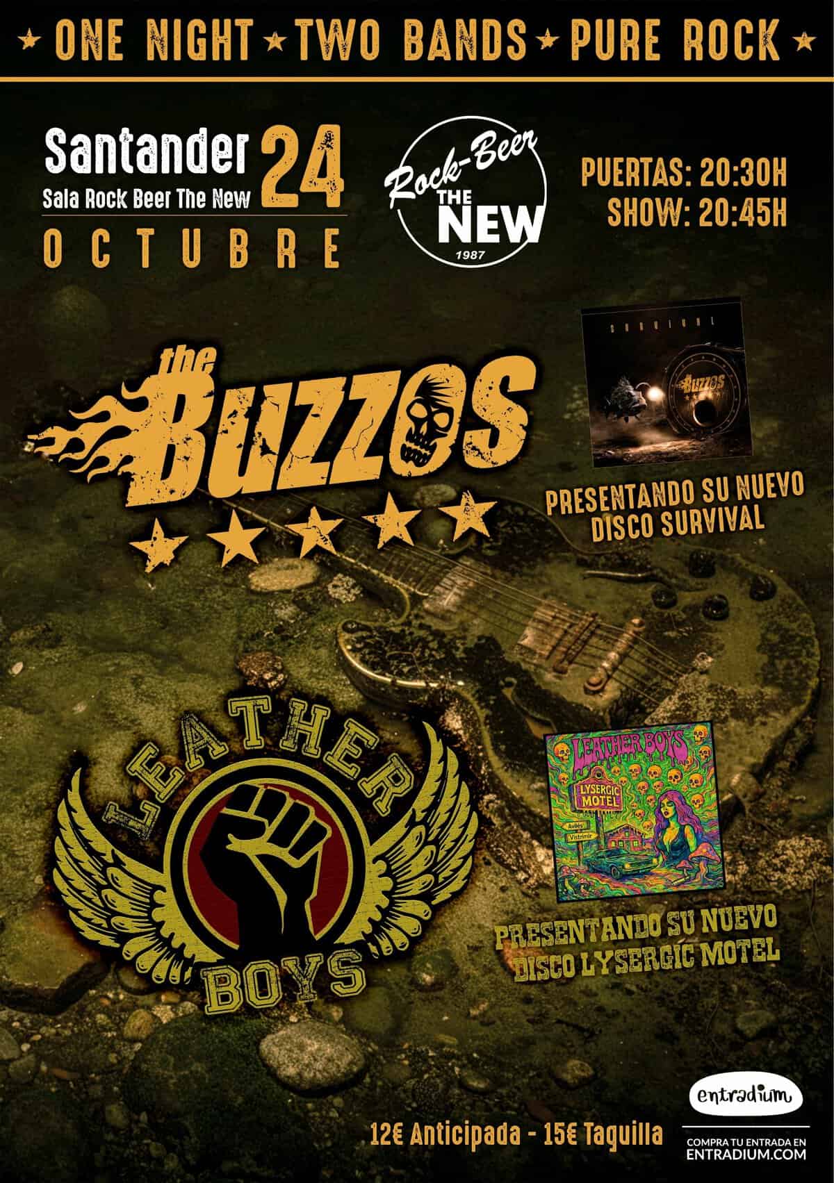 THE BUZZOS + LEATHER BOYS EN SANTANDER en Santander