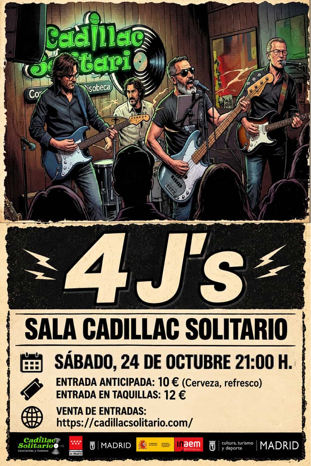 4Js - Tributo Pop-Rock en Madrid