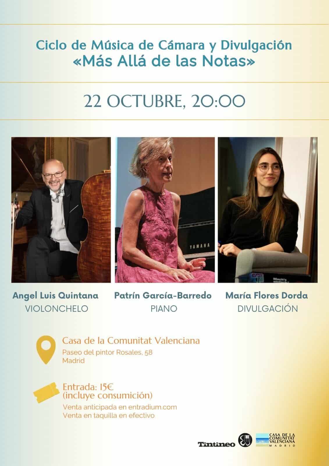 MÁS ALLÁ DE LAS NOTAS en Madrid