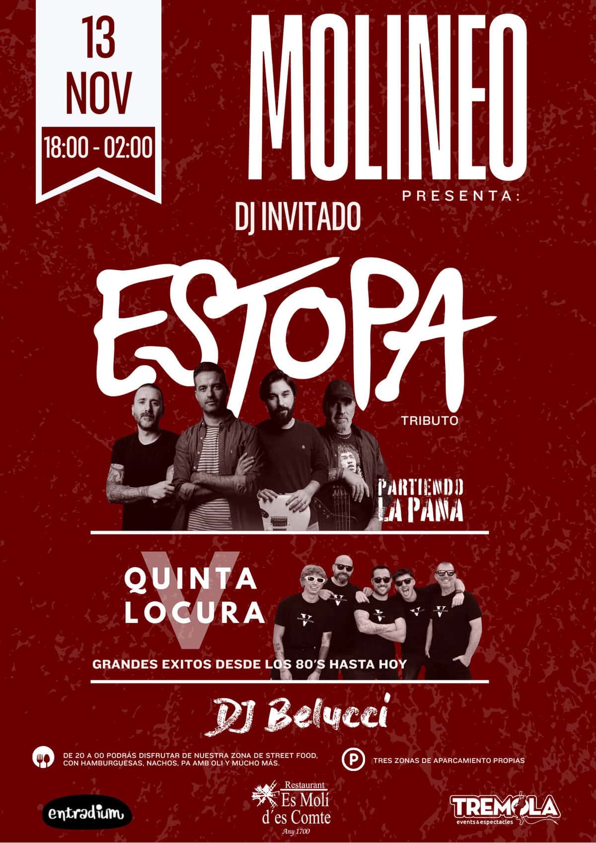 Molineo en Palma de Mallorca Tributo Estopa