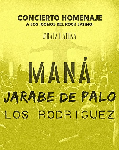 Tributo a Los Rodríguez, Jarabe de Palo y Maná en Bilbao